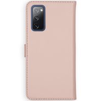 Selencia Echtleder Klapphülle Samsung Galaxy S20 FE - Dusty Pink