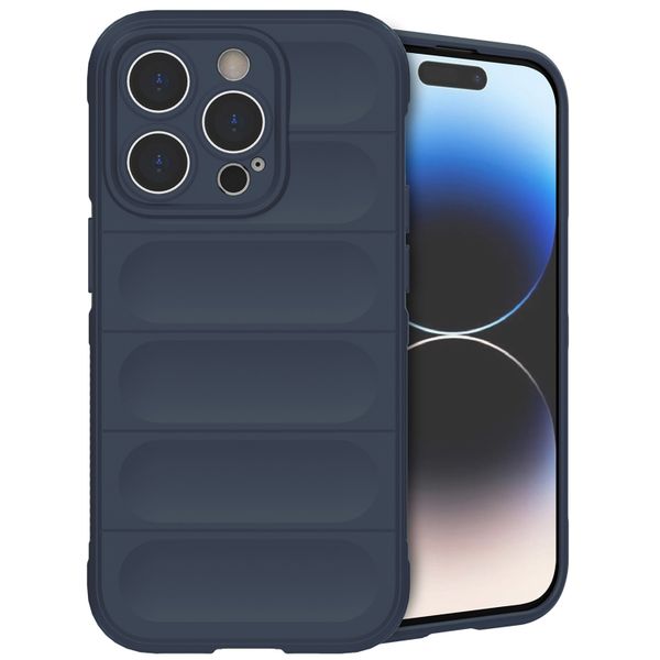 imoshion EasyGrip Back Cover für das iPhone 14 Pro - Dunkelblau