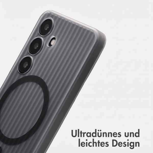 Accezz Lite Backcover mit MagSafe | Fluted | Samsung Galaxy S24 - Grau