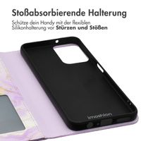 imoshion Design Klapphülle für das Motorola Moto G34 - Purple Marble