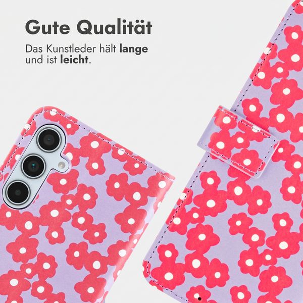 imoshion Design Klapphülle Samsung Galaxy A35 - Dusty Rose Blossoms