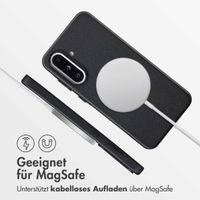 Accezz MagSafe Leather Backcover Samsung Galaxy A36 / A56 - Onyx Black
