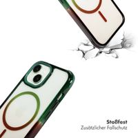 Selencia Gradient MagSafe Back Cover Apple iPhone 15 - Grün / Braun