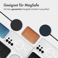 imoshion Sparkle Back Cover mit MagSafe für das Samsung Galaxy S24 Ultra - Glitzer Transparent