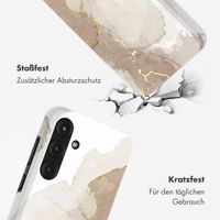 Selencia Vivid Back Cover Samsung Galaxy S25 Plus - Marble Light Brown