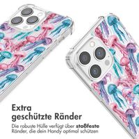 imoshion Design Hülle mit Band Apple iPhone 13 Pro - Jellyfish Watercolor