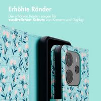 imoshion Design Klapphülle Xiaomi Redmi Note 14 (4G) - Blue Flowers