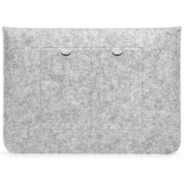 imoshion Filz-Soft Laptop Hülle 13-14 Zoll - Laptop Sleeve - Grau