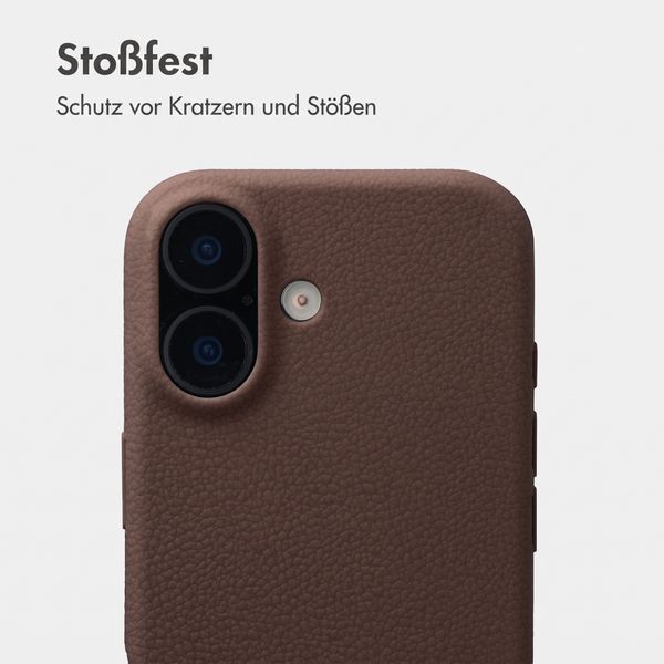 imoshion Texture Backcover Apple iPhone 16 - Dunkelbraun