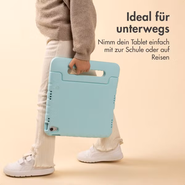 imoshion Schutzhülle mit Handgriff kindersicher Samsung Galaxy Tab A11 Plus / A9 Plus - Soft Blue