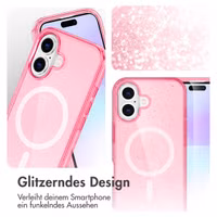 imoshion Sparkle Back Cover mit MagSafe Apple iPhone 17 - Rosa