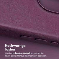 Accezz MagSafe Leather Backcover Apple iPhone 16 Pro Max - Heath Purple