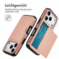 imoshion Backcover mit Kartenfach Apple iPhone 18 Pro / 17 Pro - Rose Gold