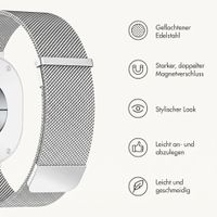 imoshion Mailändische Magnetarmband für Samsung Galaxy Watch 9 (40/44mm) / Watch 8 (40/44mm) / Classic (46mm) - Silber