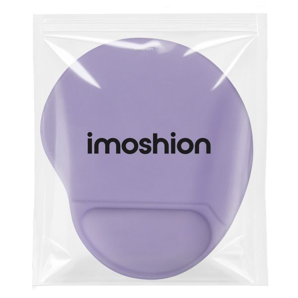 imoshion Ergonomisches Mauspad - Mauspad mit Handgelenkstütze - 30 x 25 cm - Lila