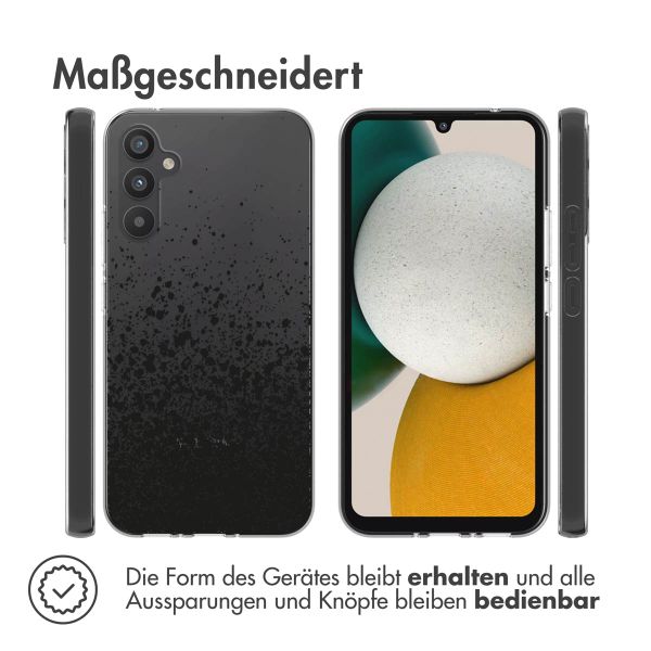 imoshion Design Hülle für das Samsung Galaxy A34 (5G) - Spritzer - Schwarz