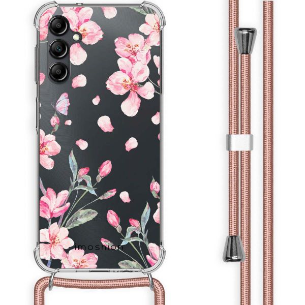 imoshion Design Hülle mit Band für das Samsung Galaxy A14 (5G/4G) - Blossom Watercolor