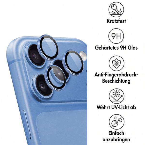 imoshion 2er-Pack Kameralinsenschutz für das Apple iPhone 18 Pro / 18 Pro Max - Light Blue