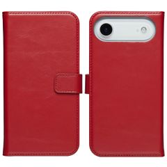 Selencia Echtleder Klapphülle Apple iPhone 17 Air - Rot