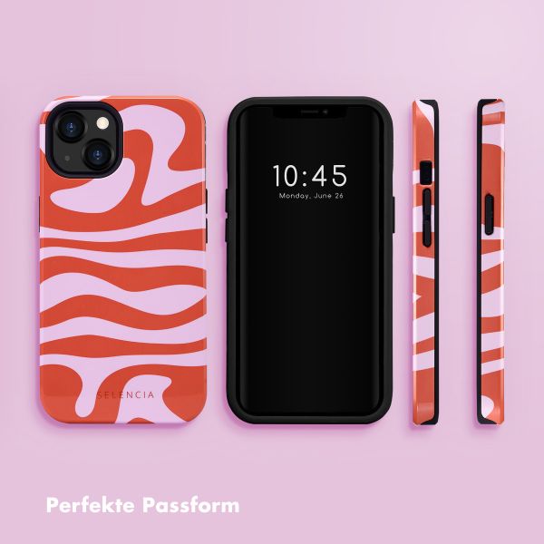 Selencia Vivid Tough Back Cover für das Apple iPhone 13 - Dream Swirl Pink