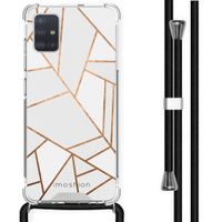 imoshion Design Hülle mit Band für das Samsung Galaxy A51 - White Graphic