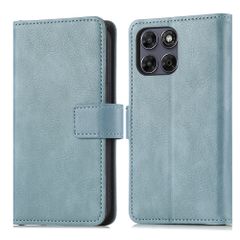 imoshion Luxuriöse Klapphülle Motorola Moto G77 - Hellblau