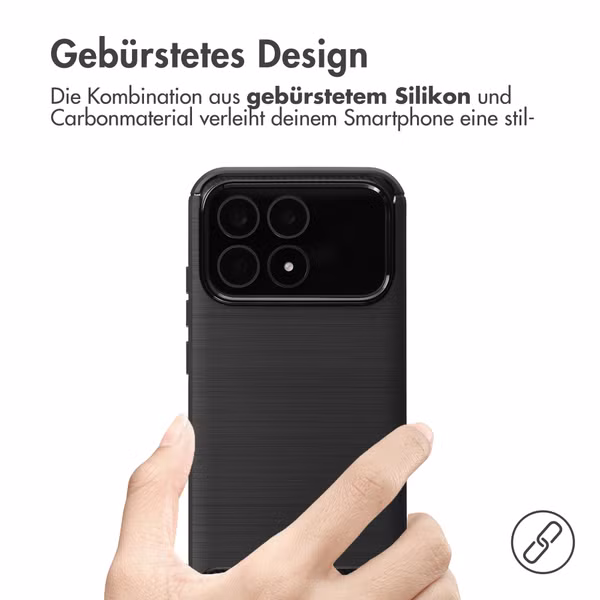 imoshion Brushed Back Cover Xiaomi Poco F8 Pro - Schwarz