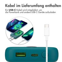 imoshion MagSafe Powerbank - 10.000 mAh - Kabellose Powerbank - Petrolgrün