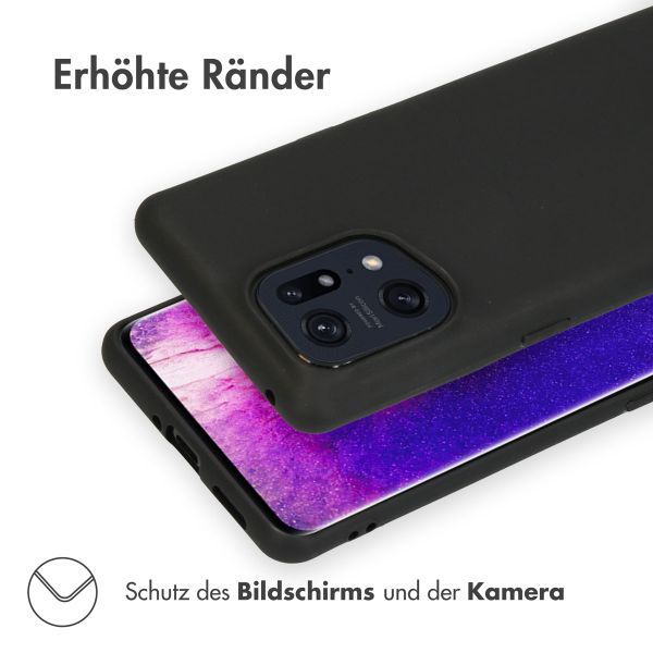 imoshion Color TPU Hülle für das Oppo Find X5 5G - Schwarz