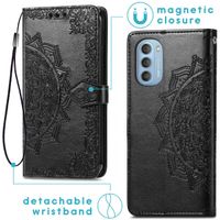 imoshion Mandala Klapphülle Motorola Moto G51 - Schwarz