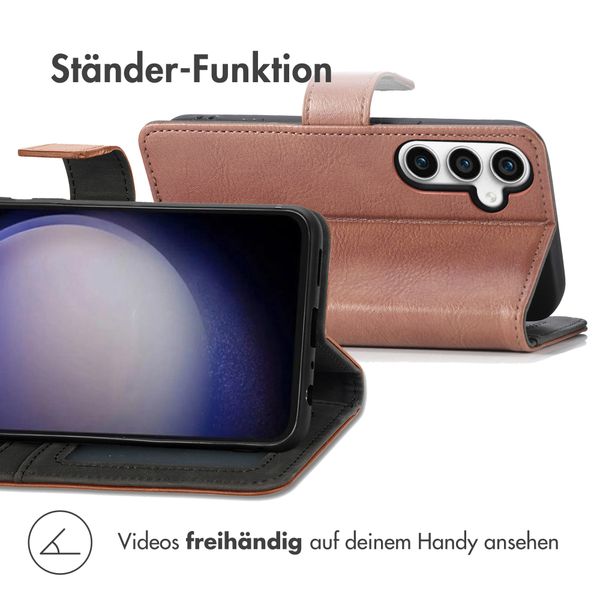 imoshion Luxuriöse Klapphülle Samsung Galaxy S23 FE - Braun