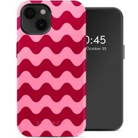 Selencia Vivid Tough Back Cover mit MagSafe für das iPhone 14 - Wave Vibes Lipstick