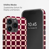 Selencia Vivid Rückabdeckung mit MagSafe Apple iPhone 15 Pro - Check This Burgundy