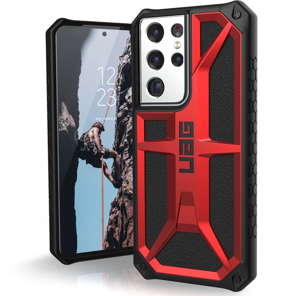 UAG Monarch Case für das Samsung Galaxy S21 Ultra - Crimson Red