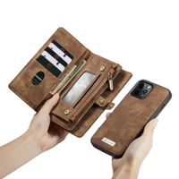 CaseMe Luxuriöse 2-in-1-Portemonnaie-Klapphülle Leder iPhone 12 Pro Max