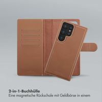 Selencia Olyn Abnehmbare Bookcase mit MagSafe Samsung Galaxy S24 Ultra - Braun