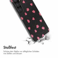 imoshion  Design Hülle für das Samsung Galaxy S24 FE - Dusty Rose Connected Hearts