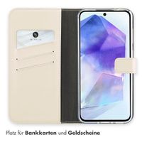 Selencia Echtleder Klapphülle Samsung Galaxy A36 - Greige