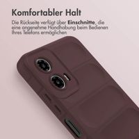 imoshion EasyGrip Back Cover für das Motorola Moto G34 - Aubergine