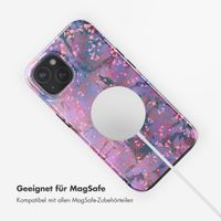 Selencia Vivid Rückabdeckung mit MagSafe Apple iPhone 15 - Fresh Paint Flower Orange