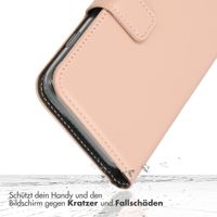 Selencia Echtleder Klapphülle für das Samsung Galaxy S24 FE - Dusty Pink