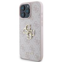 Guess 4G Metal Logo Back Cover für das iPhone 16 Pro Max - Rosa