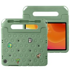 imoshion Kindersichere Schutzhülle mit abnehmbaren Ansteckern Samsung Galaxy Tab A11 Plus / A9 Plus - Olive Green