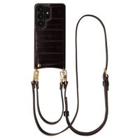 Selencia Nova Echtleder Backcover mit Kartenhalter Samsung Galaxy S26 Ultra - Dark Chocolate