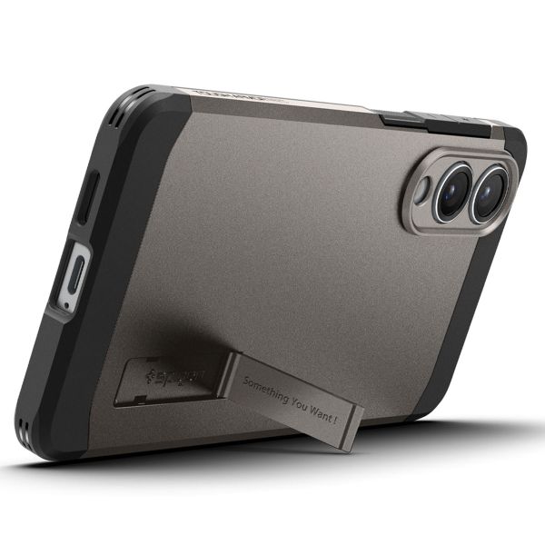 Spigen Tough Armor Backcover MagSafe Samsung Galaxy S25 Edge - Gunmetal