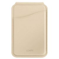 Coehl MagSafe Kartenhalter mit Spiegel und Ständer - Cream