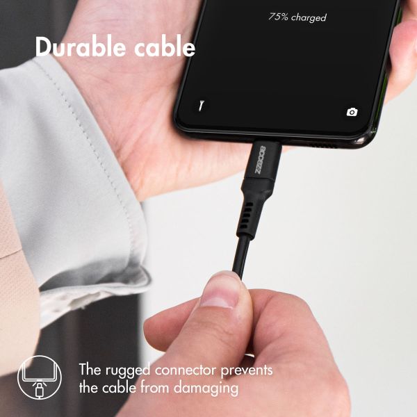 Accezz USB-C- auf USB-C-Kabel - 1 m - Schwarz