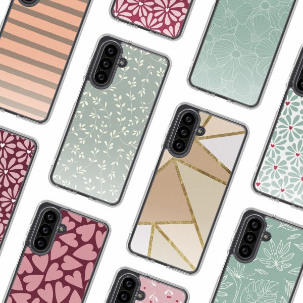 imoshion Design Hülle Samsung Galaxy A26 - Smoke Green Flowers