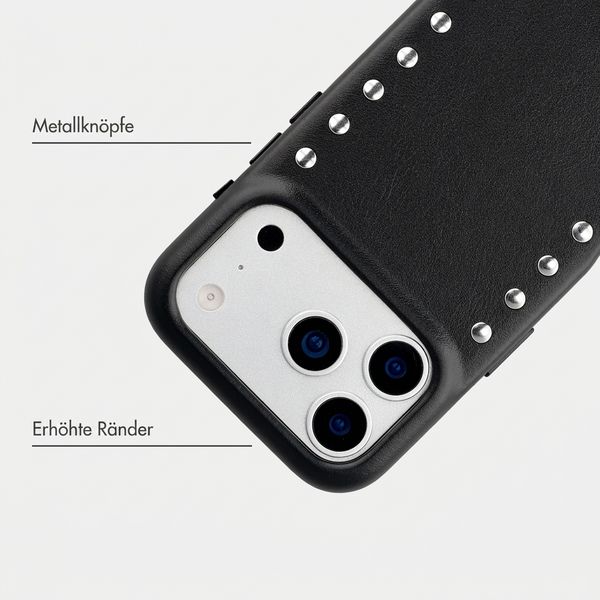 Selencia Studs Backcover mit MagSafe Apple iPhone 17 Pro - Velvet Black