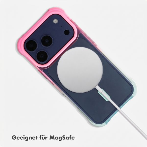 Selencia Gradient MagSafe Back Cover Apple iPhone 17 Pro - Rosa / Blau